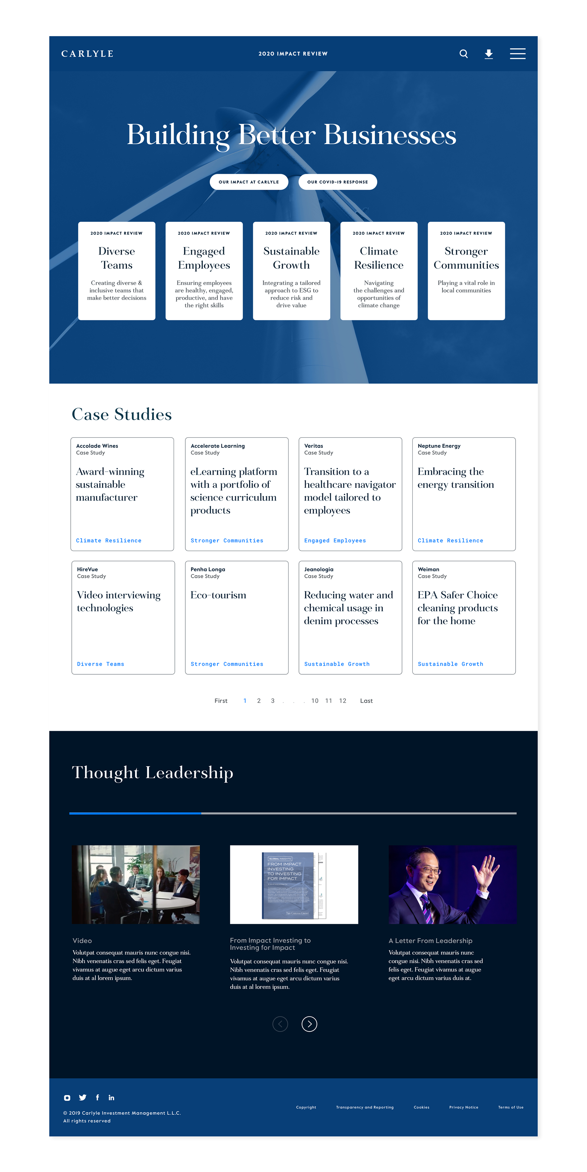 Carlyle Impact Review design