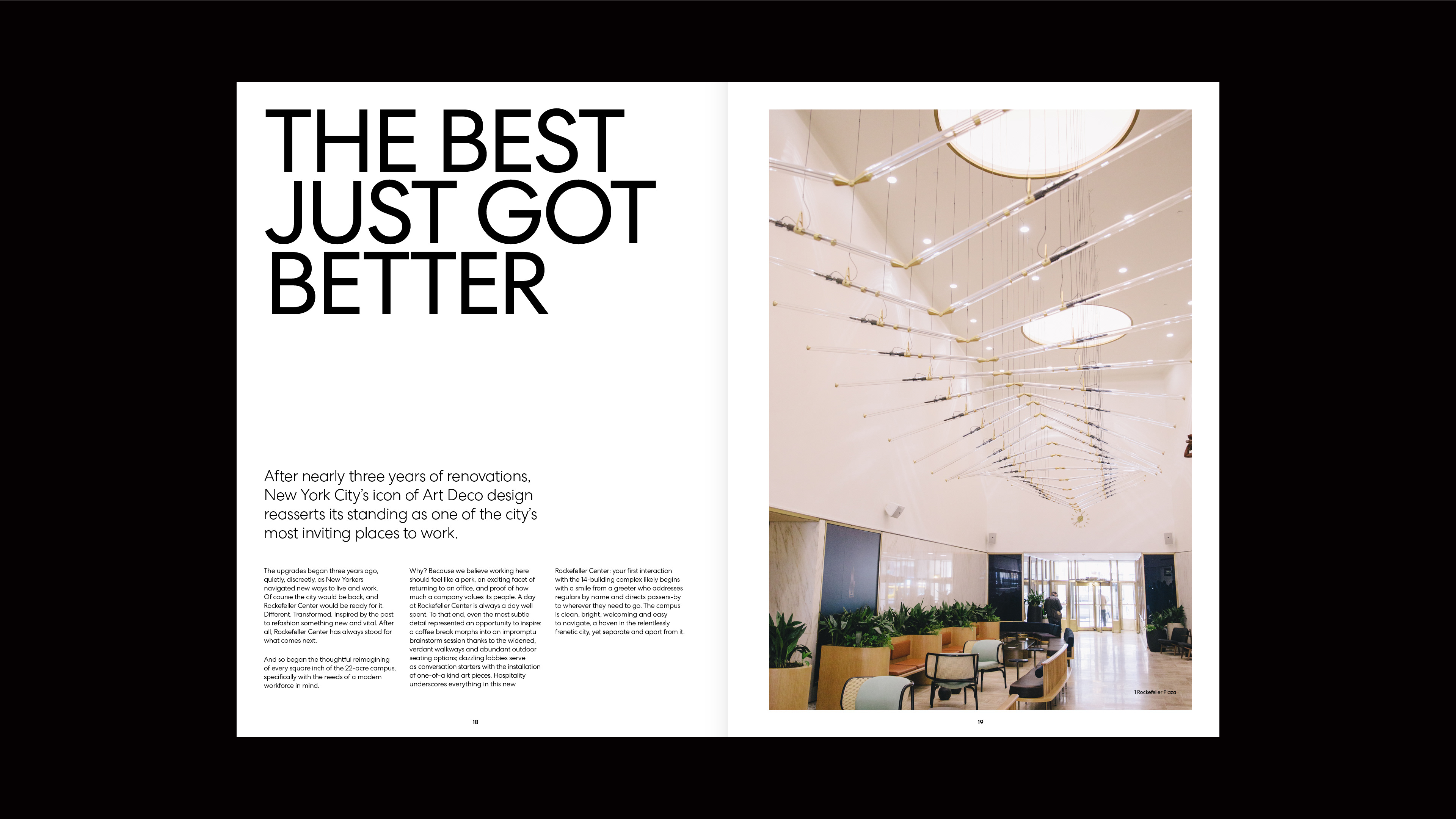 The Center magazine best spread