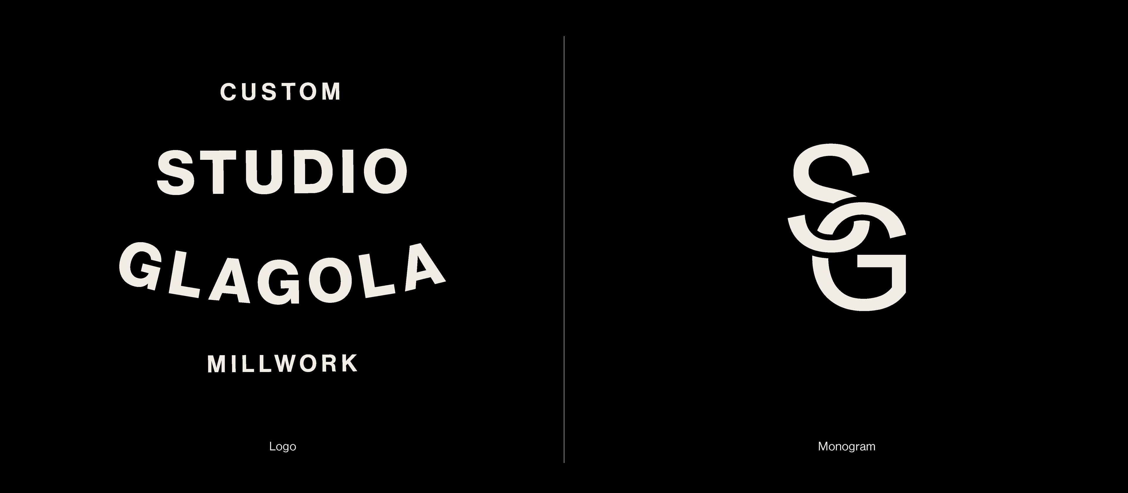Studio Glagola logo and monogram