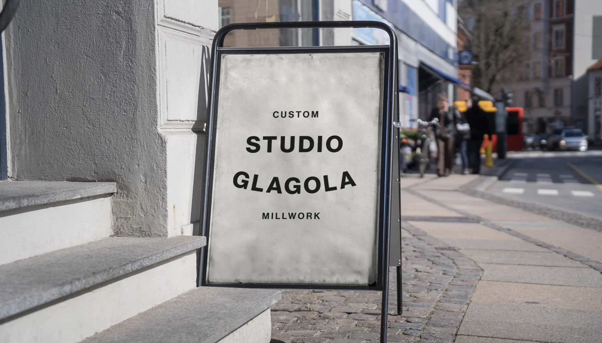 Studio Glagola street A-frame sign