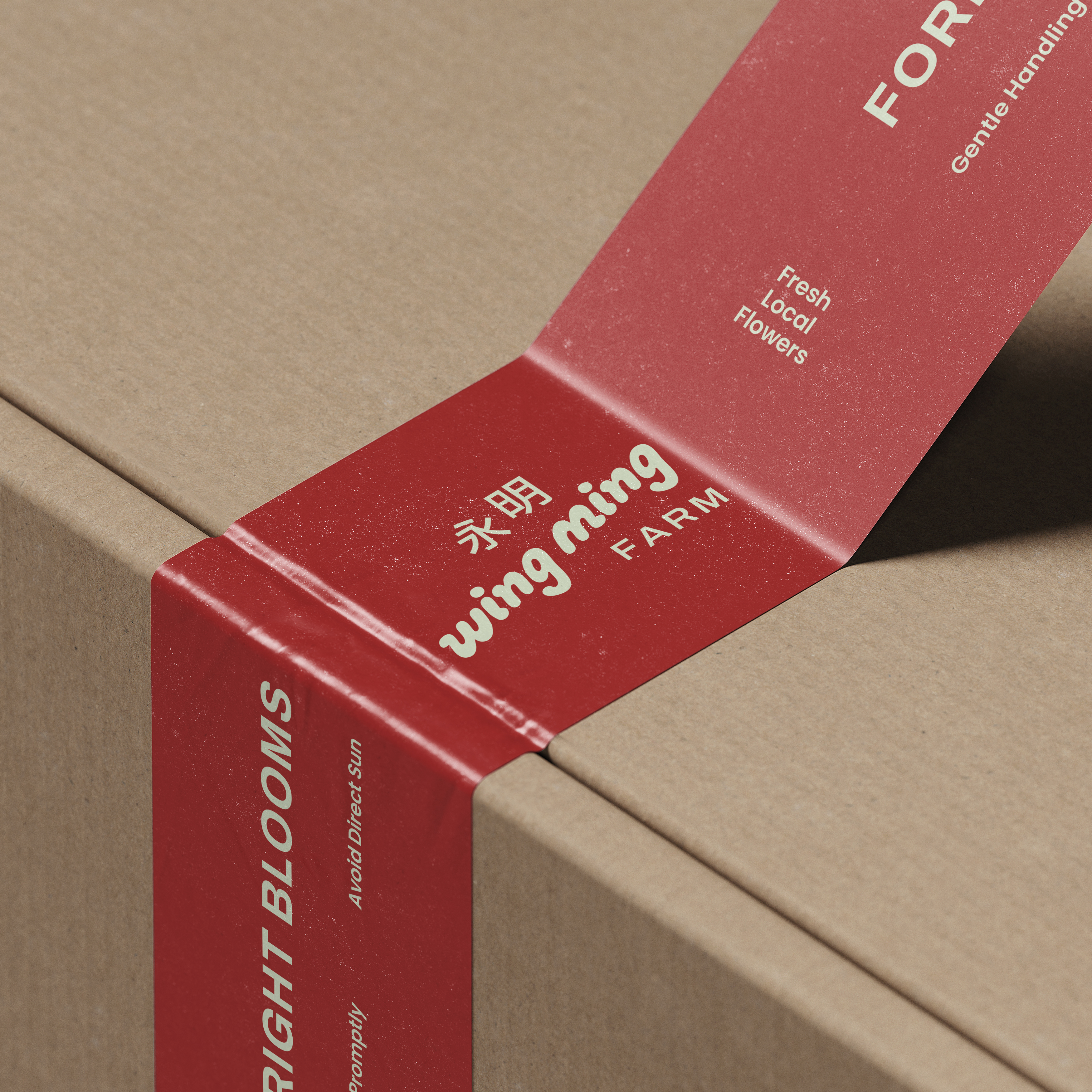 Wing Ming Farm tape mockup