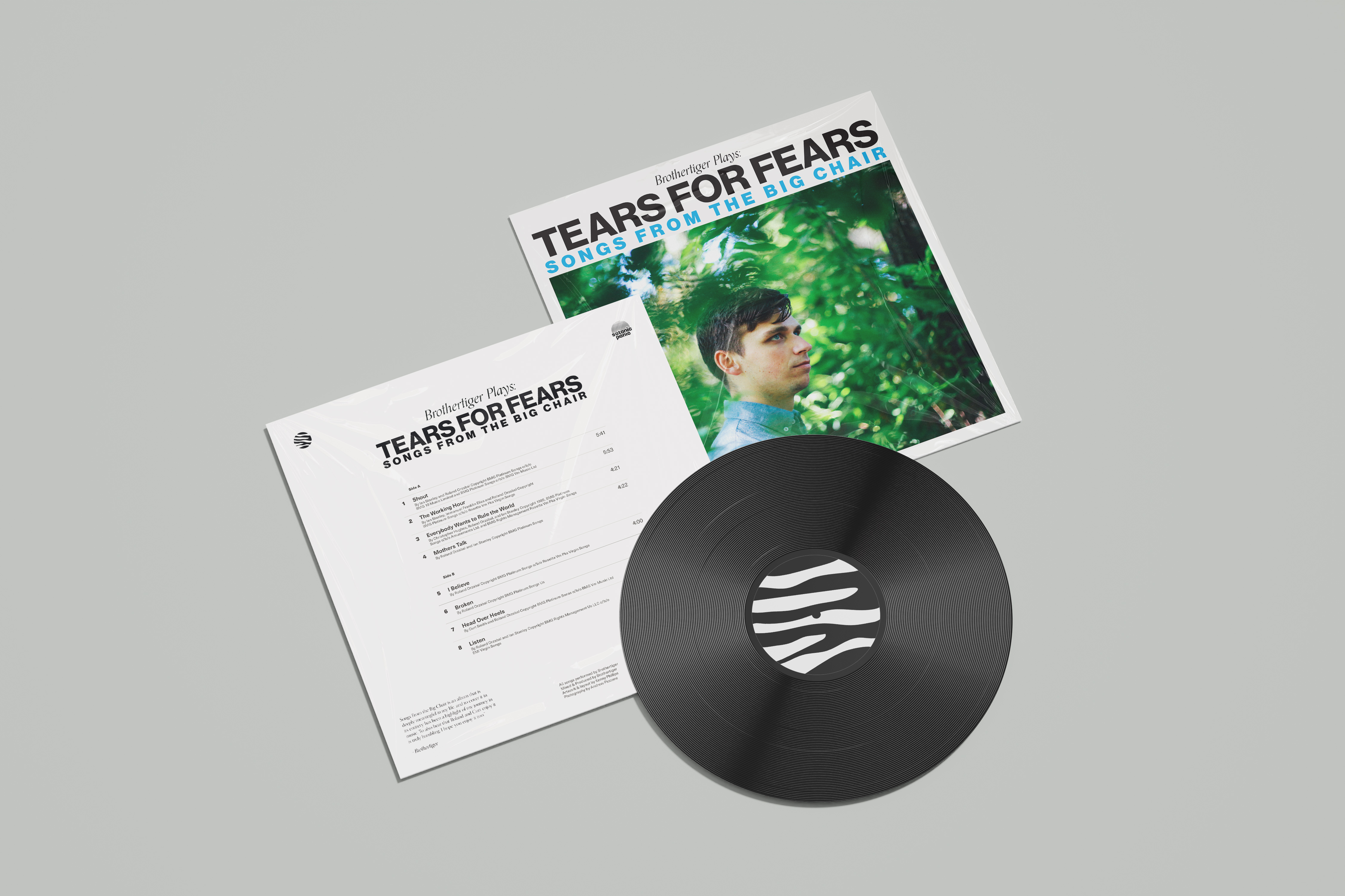 Brothertiger Plays Tears for Fears vinyl mockup