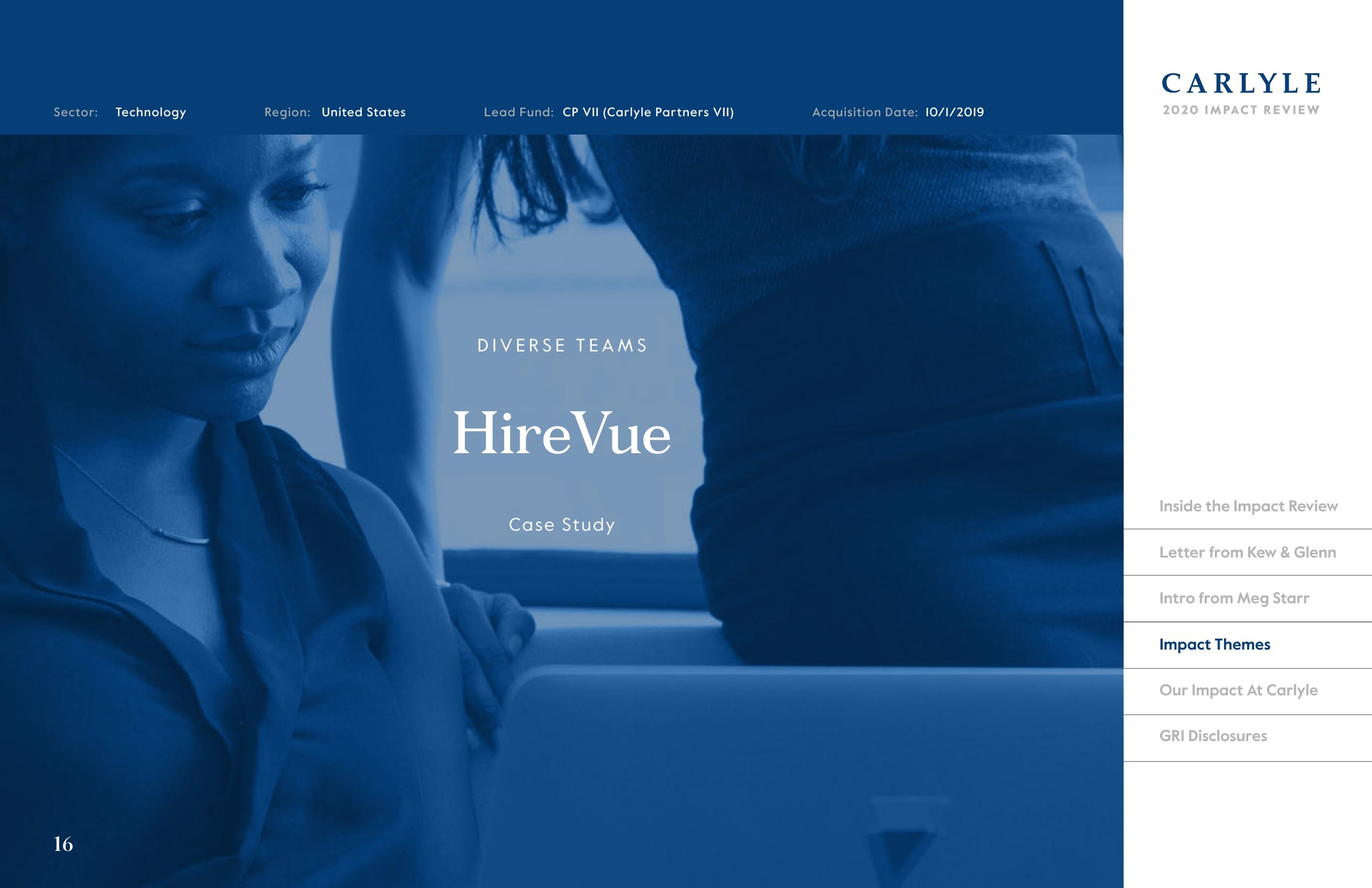 Carlyle Impact Review HireVue
