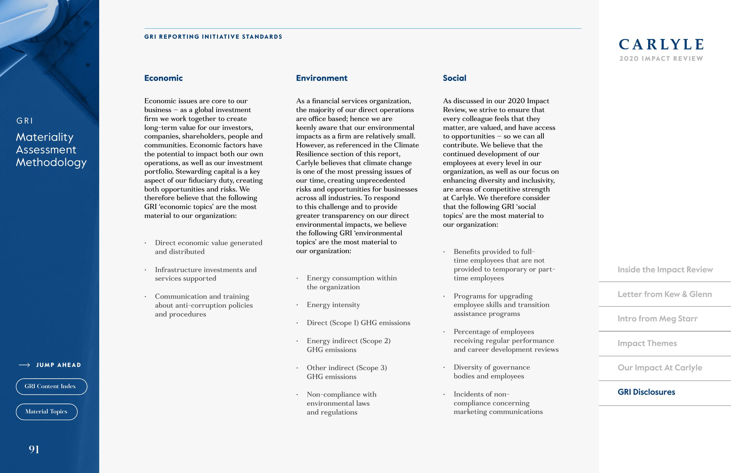 Carlyle Impact Review