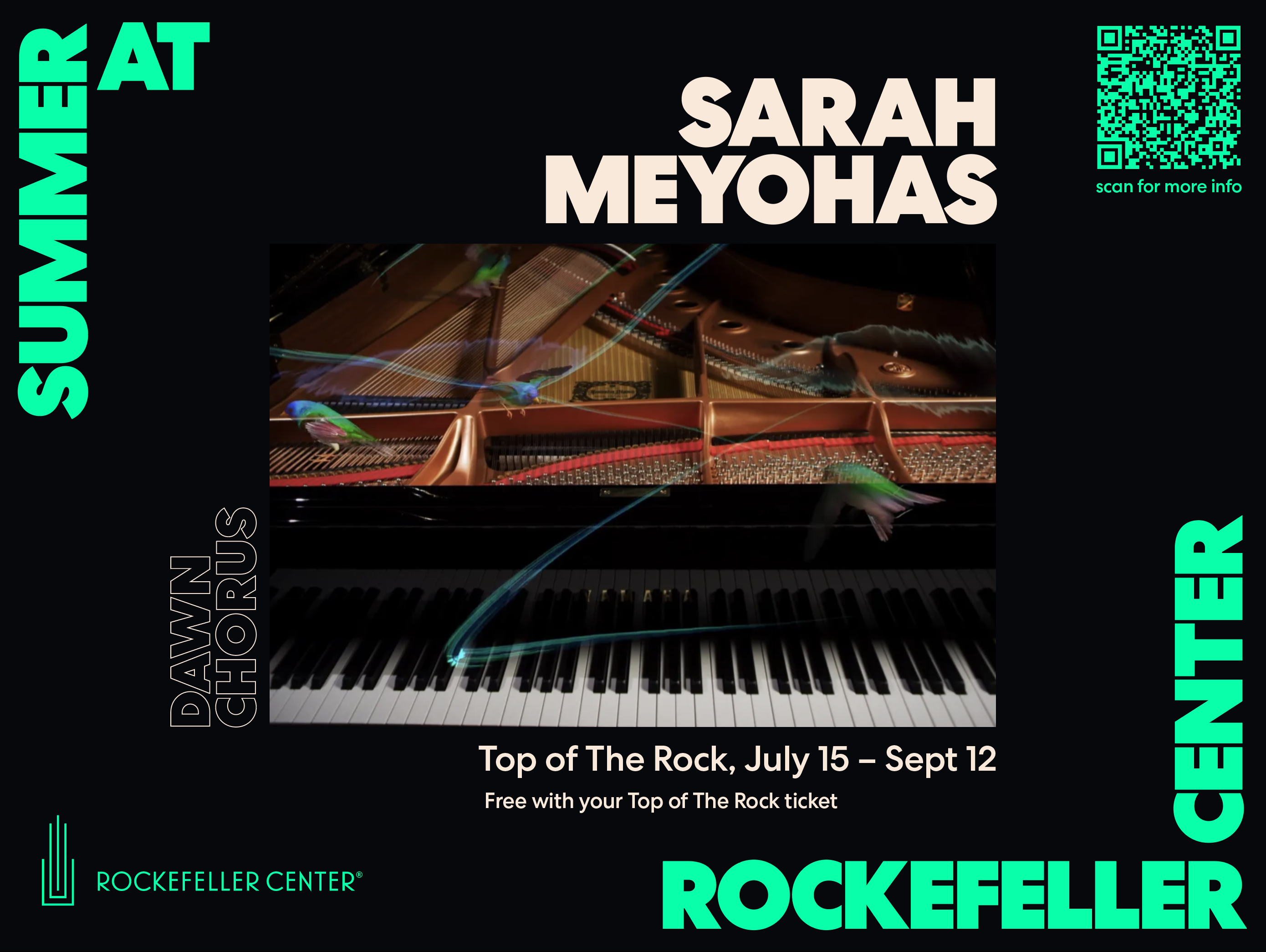 Dawn Chorus Summer at Rockefeller Center poster