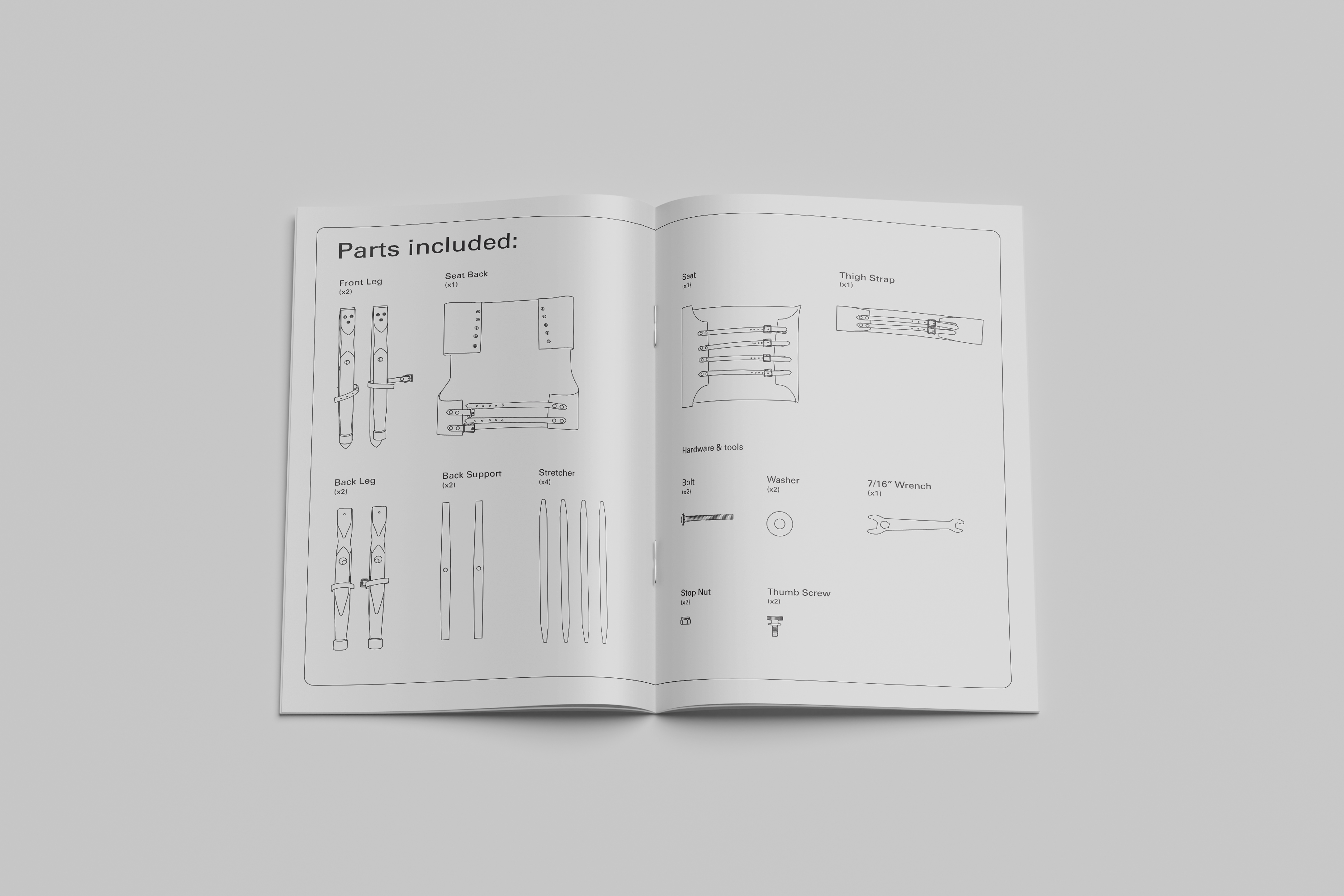Finding Form Design brochure parts included spread