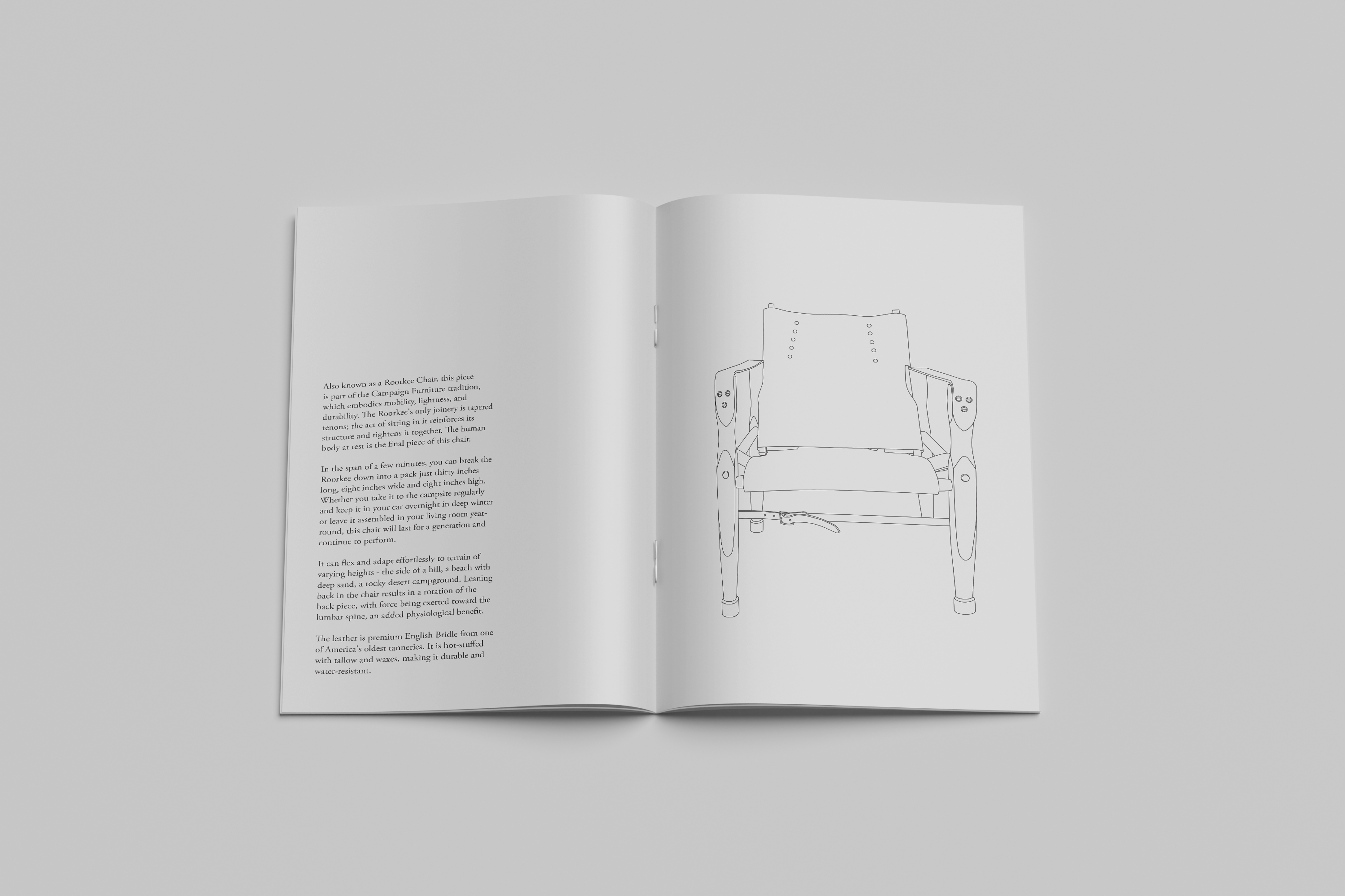 Finding Form Design brochure interior spread