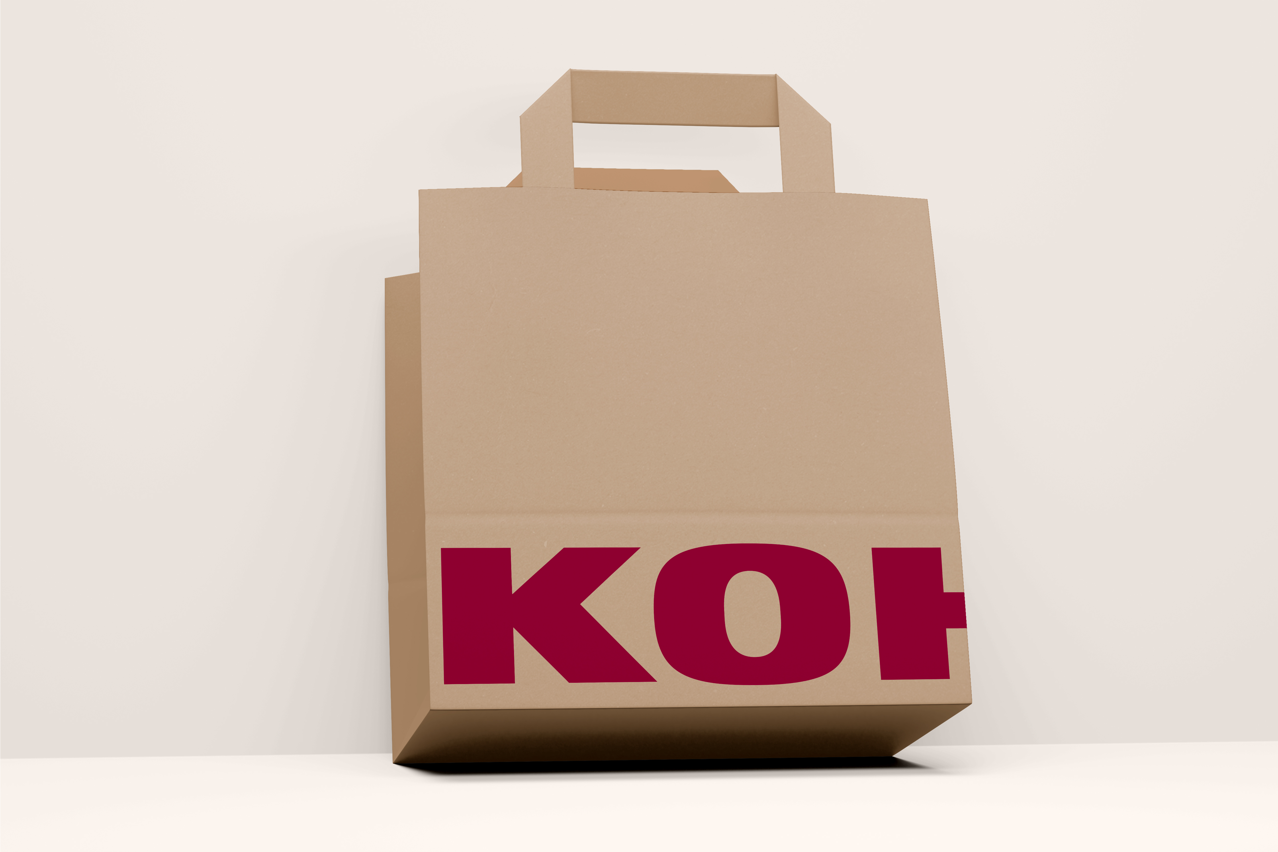 Kohl's shopping bag mockup