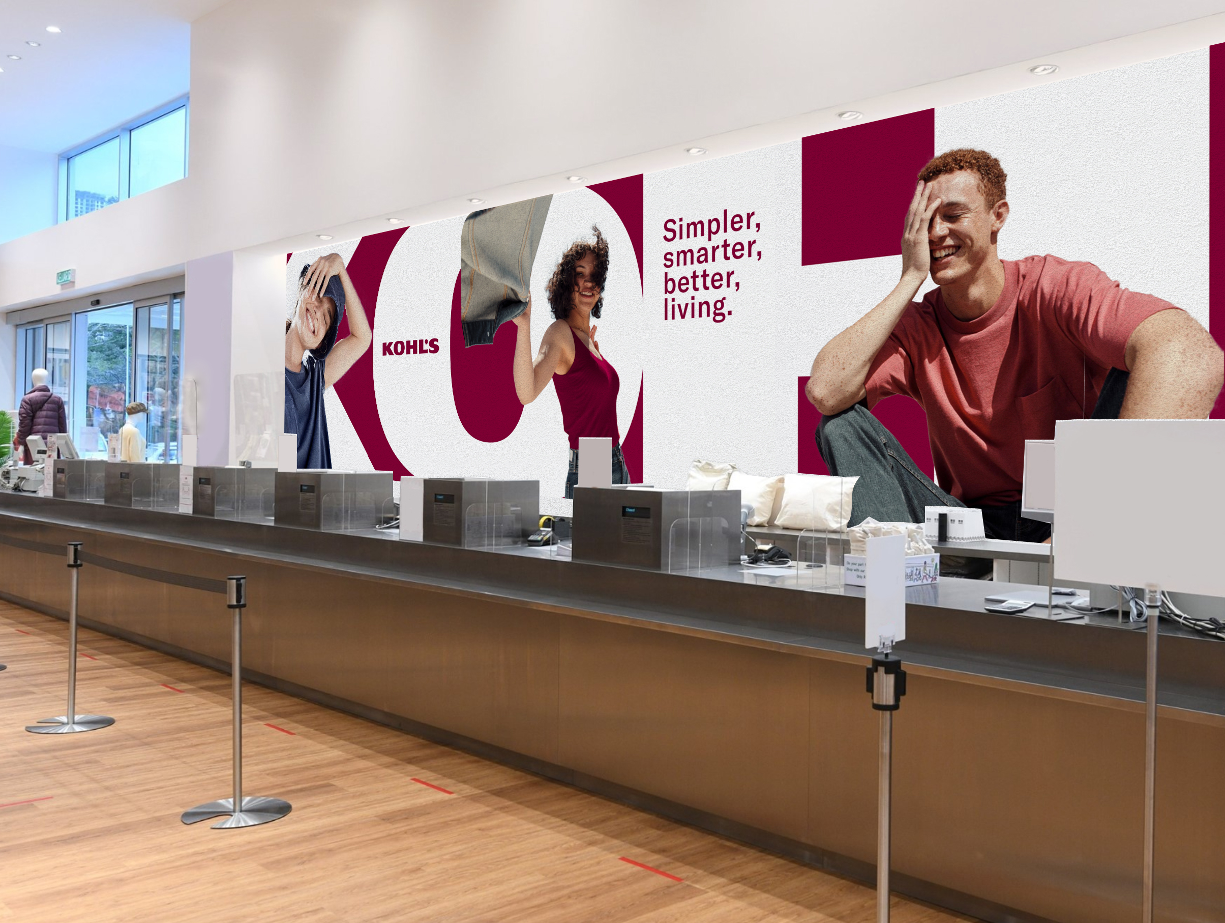 Kohl's point of sale mockup