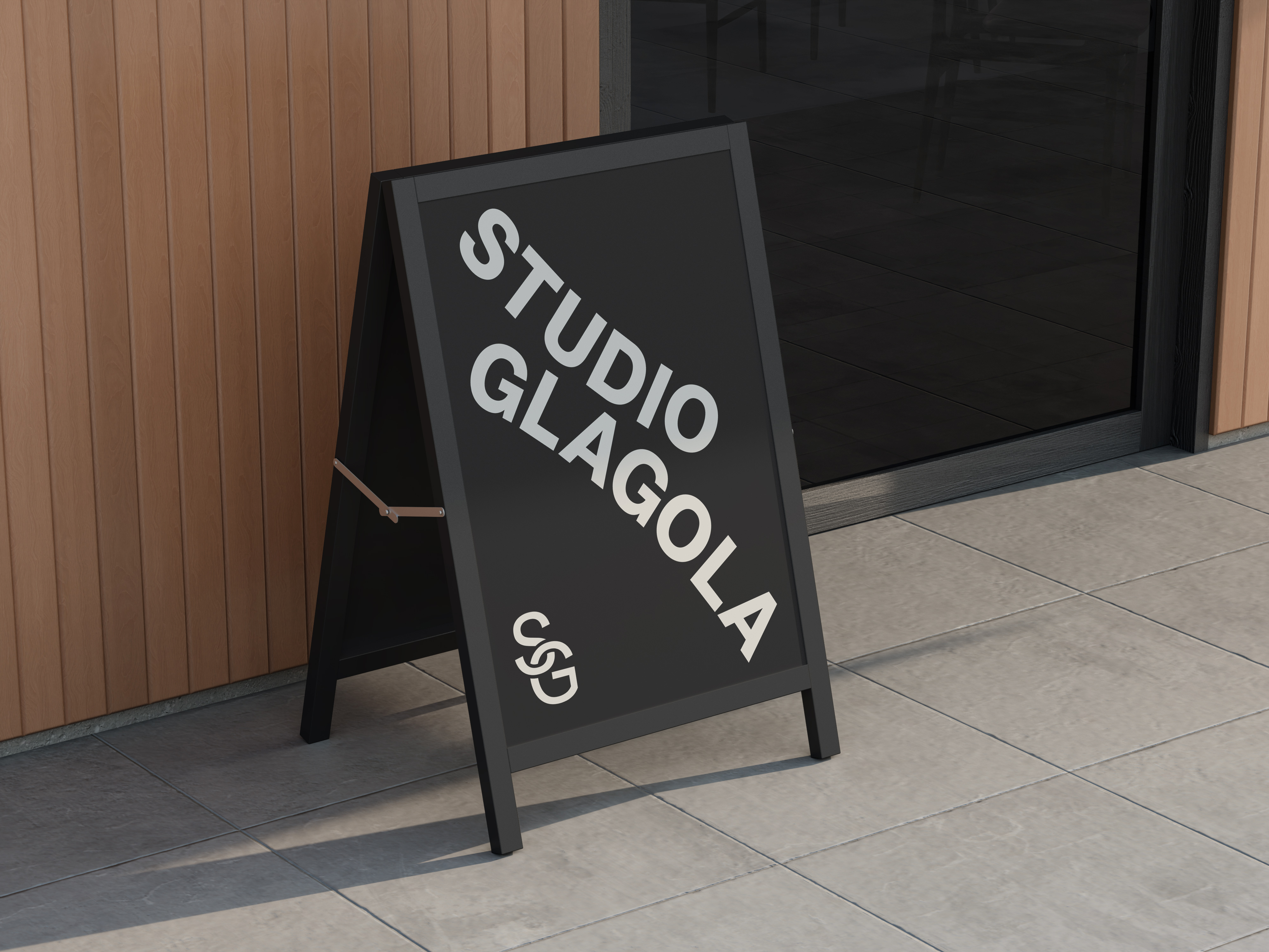 Studio Glagola street A-frame sign