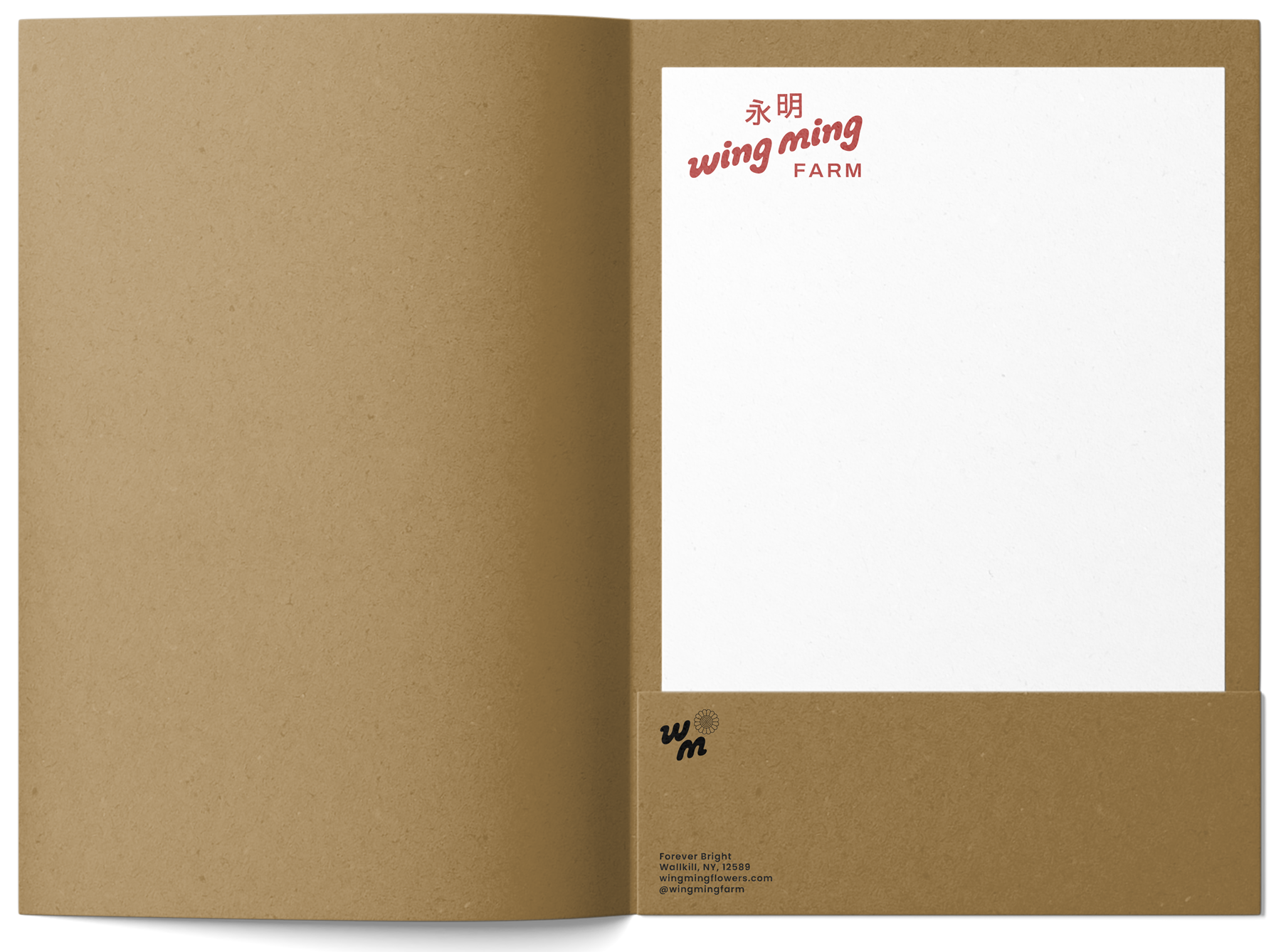 Wing Ming folder mockup
